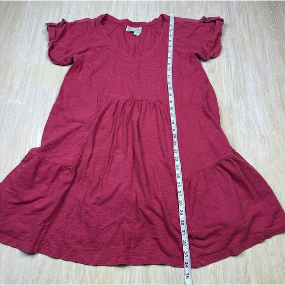 Anthropologie Saturday Sunday Kathie Flounced Knit Ruffle Hem Mini Dress Medium - Picture 12 of 16